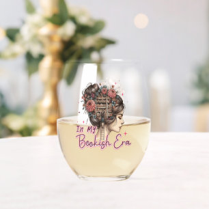 In My Bookish Era Stemless Wine Glass