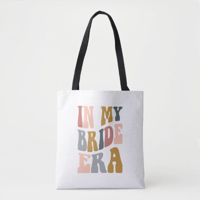 In My Bride Era Boho Wedding Gift Tote Bag (Front)