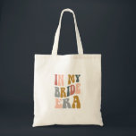 In My Bride Era Boho Wedding Gift Tote Bag<br><div class="desc">This tote bag features "in my bride era" in a boho style as well as the bride's name and wedding date for the perfect gift for the bride or for the bride to get herself for wedding planning!</div>