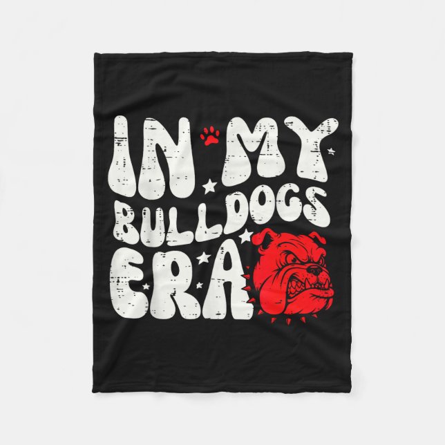 In My Bulldog Era Men Women Kids Boys Youth Teen G Fleece Blanket (Front)