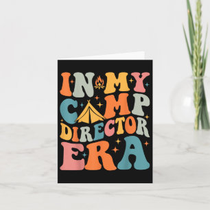 In My Camp Director Era Groovy Summer Camp Directo Card