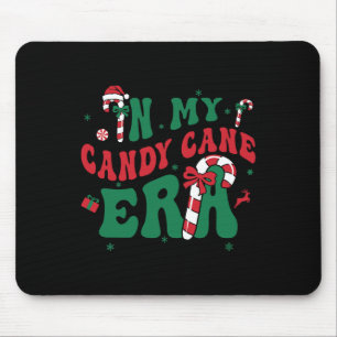 In My Candy Cane Era Groovy Christmas Holiday Boys Mouse Mat