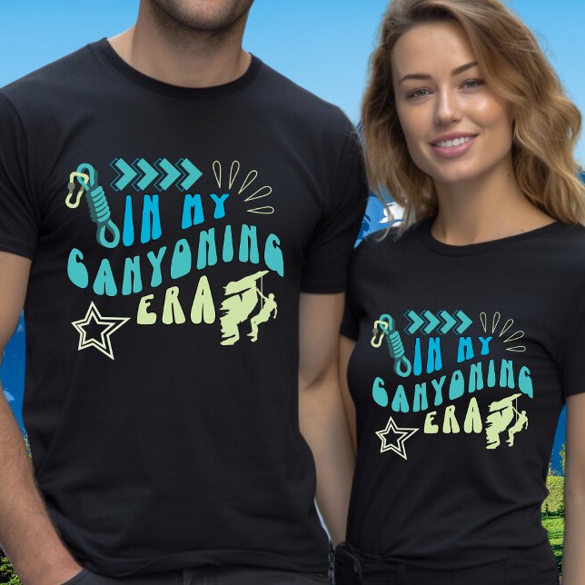 In My Canyoning Era Canyoneering Your Text on Back T-Shirt (Creator Uploaded)