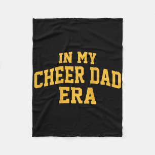 In My Cheer Dad Era Cheerleading Football Cheerlea Fleece Blanket