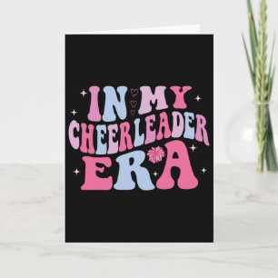 In My Cheer Leader Era Cheerleading Groovy Footbal Card