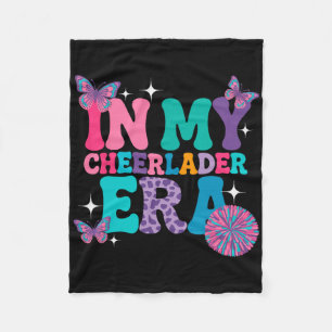 In My Cheer Leader Era Girls Cheerleading Team Che Fleece Blanket