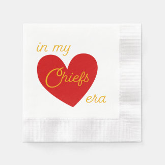 In My Chiefs Era Cocktail Napkin Taylor Football