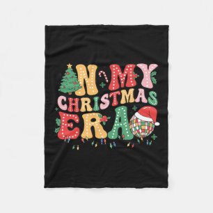 In My Christmas Era Christmas Xmas Holiday Pjs Wom Fleece Blanket
