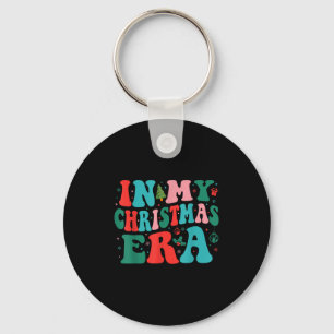 In My Christmas Era Cute Groovy Christmas Holiday Key Ring
