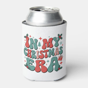 In My Christmas Era Cute Groovy Christmas Xmas Can Cooler