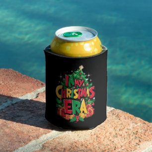 In My Christmas Era Cute Groovy Holiday Xmas Can Cooler
