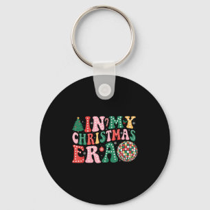In My Christmas Era Groovy Retro Christmas Xmas Ho Key Ring