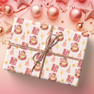In My Christmas Era Groovy Santa Wrapping Paper
