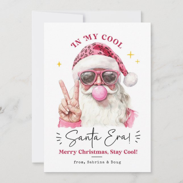 In My Christmas Era Trendy Christmas  Holiday Card (Front)