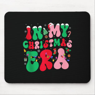 In My Christmas Era Winter Season Holiday Groovy X Mouse Mat