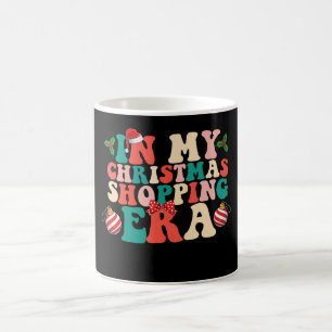 In My Christmas Shopping Era Groovy Holiday Coffee Mug