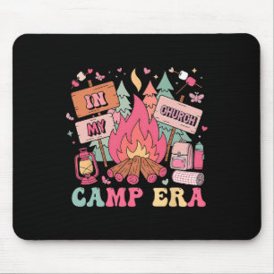 In My Church Camp Era Summer Vacation Camping Squa Mouse Mat