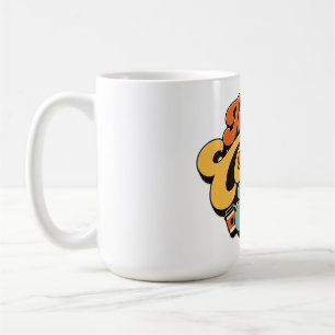 In My Coffee Era Retro Groovy Coffee Lover 70s Aes Mug