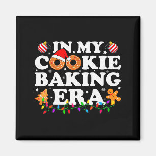 In My Cookie Baking Era Groovy Christmas Tee Famil Magnet