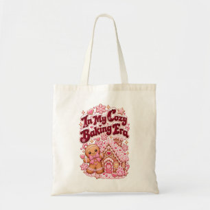 In My Cosy Baking Era Pink Christmas Gingerbread Tote Bag