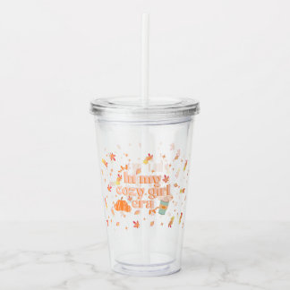 In my cosy girl era acrylic tumbler