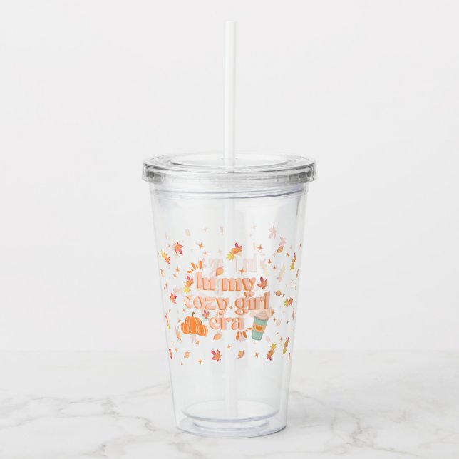In my cosy girl era acrylic tumbler (Front)