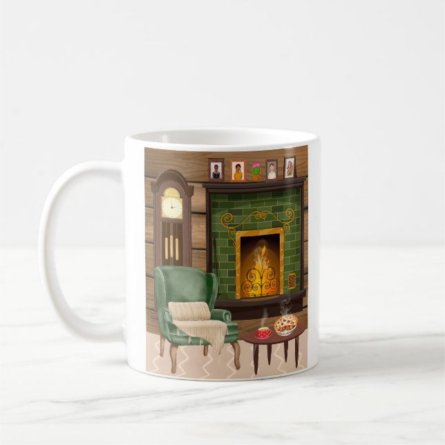 In my cosy home - picture on left coffee mug (Left)