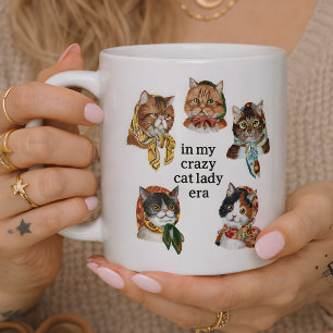 In My Crazy Cat Lady Era Funny Cat Lover Coffee Mug