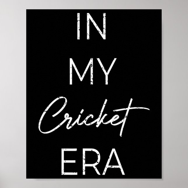 In My Cricket Era 1  Poster (Front)