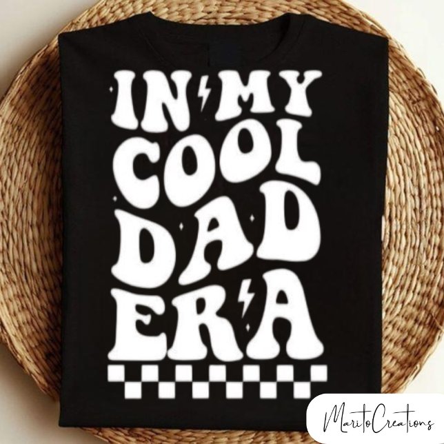 In My Dad Era, Father's Day, Groovy Retro Wavy  T-Shirt (Creator Uploaded)