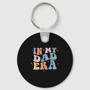 In My Dad Era Retro Groovy Father's Day Key Ring