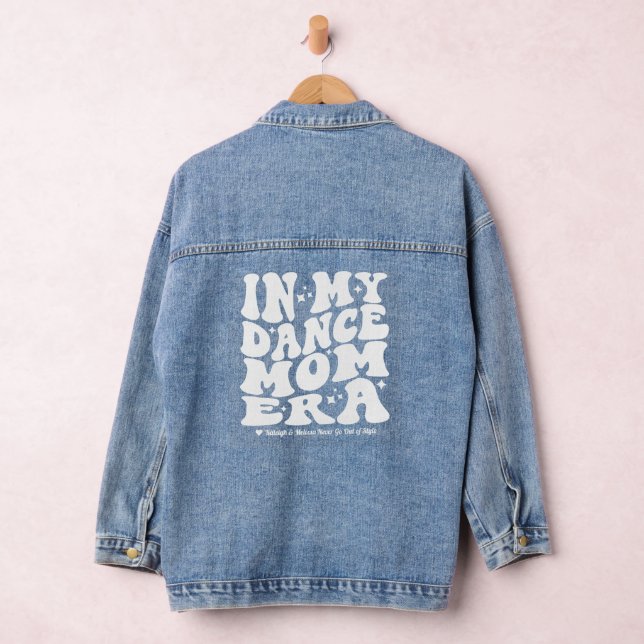In My Dance Mum Era Personalised Kids Names  Denim Jacket (Hangar)