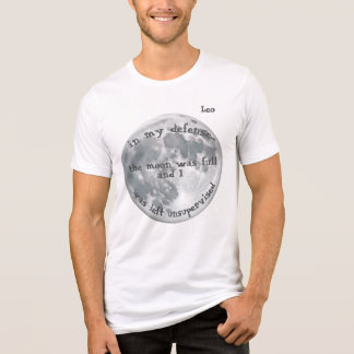 "In my defence..." Customisable Tri-Blend Shirt