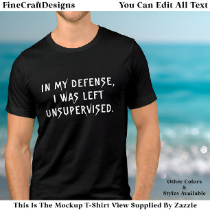 In My Defence Funny Excuse Trendy Quote  Tri-Blend Shirt