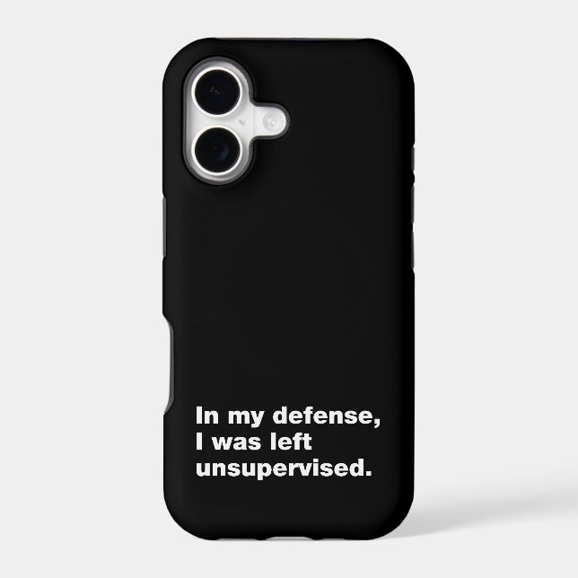 In my defence, I was left unsupervised (Back)