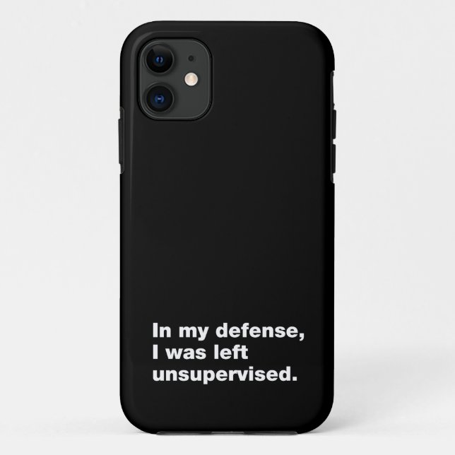 In my defence, I was left unsupervised Case-Mate iPhone Case (Back)