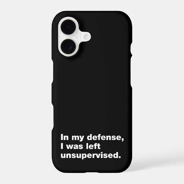 In my defence, I was left unsupervised Samsung Galaxy S21 Case (Back)