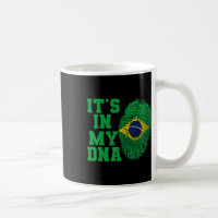 In My Dna Brazil Flag Shirt Cut Vintage Brazilian