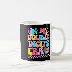 In My Double Digits Era Retro 10 Year Old 10th Bir Coffee Mug