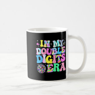 In My Double Digits Era Retro 10 Year Old 10th Bir Coffee Mug