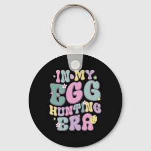 In My Egg Hunting Era Groovy Happy Easter Day East Key Ring