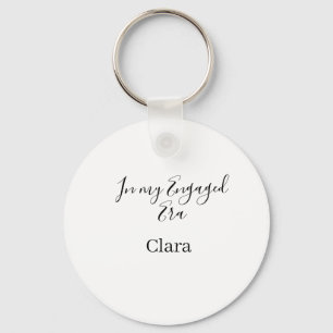 In my engaged era add name date engagement key ring