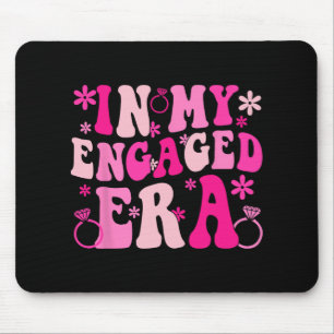 In My Engaged Era Bride Bridesmaid Groovy Bachelor Mouse Mat