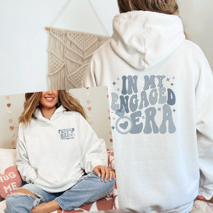 In My Engaged Era Engagement Gift Custom Fiance Hoodie