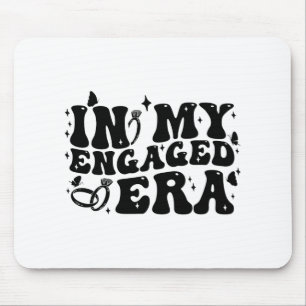 In My Engaged Era Groovy Bride Bachelorette Party Mouse Mat