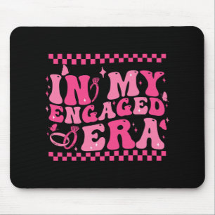 In My Engaged Era Groovy Bride Bachelorette Party Mouse Mat