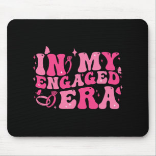 In My Engaged Era Groovy Bride Bachelorette Party Mouse Mat