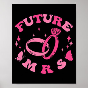 In My Engaged Era Groovy Bride Bachelorette Party Poster
