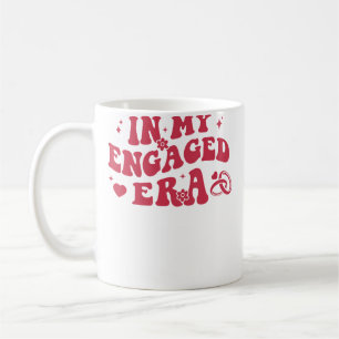 In My Engaged Era Retro Bride Bachelorette Party B Coffee Mug