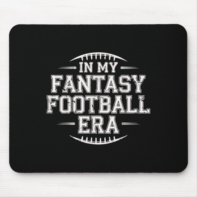 In My Fantasy Football Era Retro Groovy Who Love F Mouse Mat (Front)